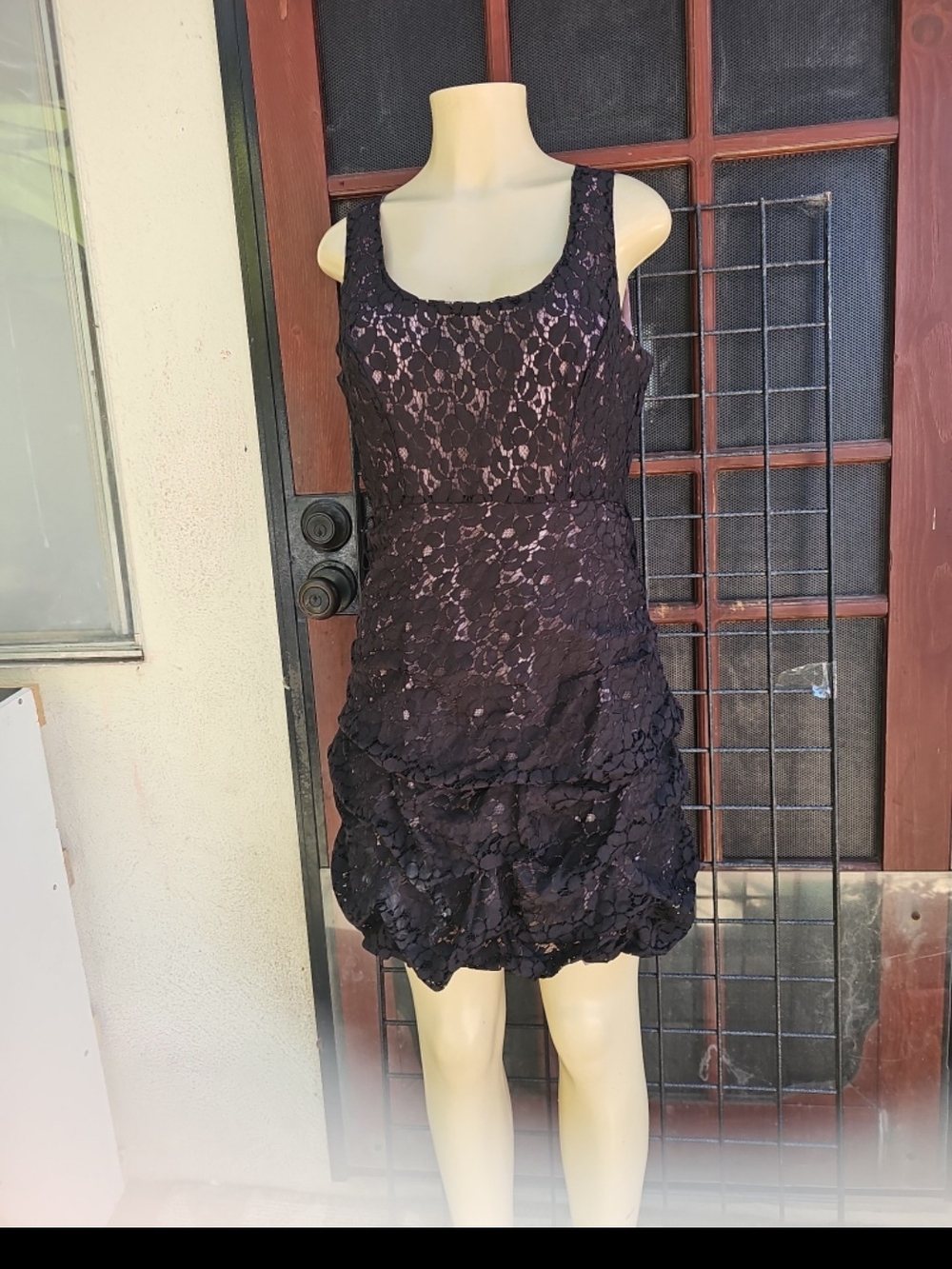 Windsor Black Lace Mini Dress